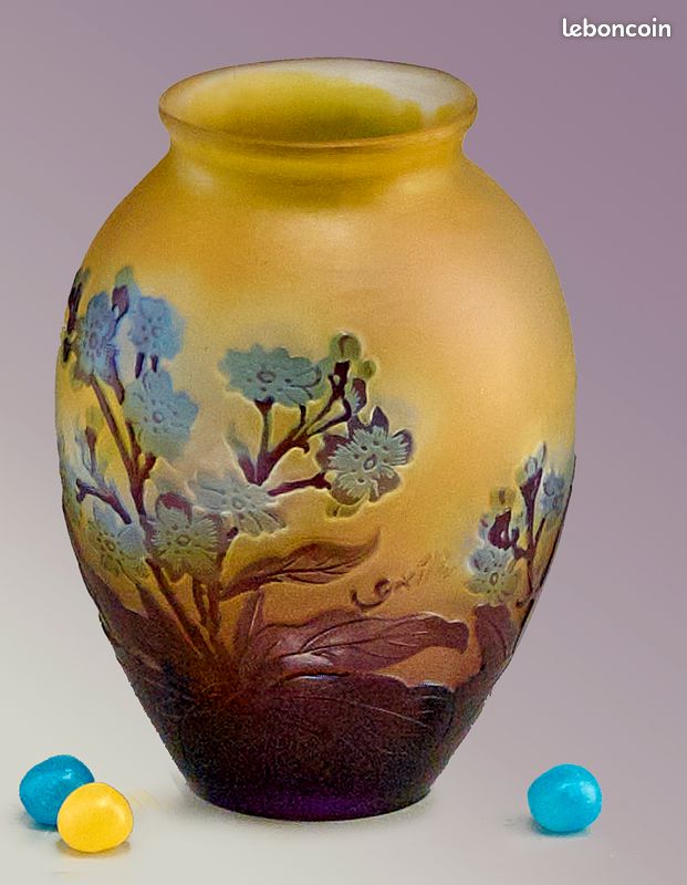 Vase GALLÉ - Original - Art Nouveau verre (image 5)