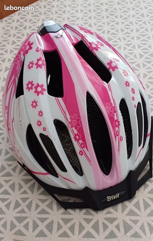 Casque Vélo Asteron Rose Taille L, Lumineux LED, Léger Et Réglable