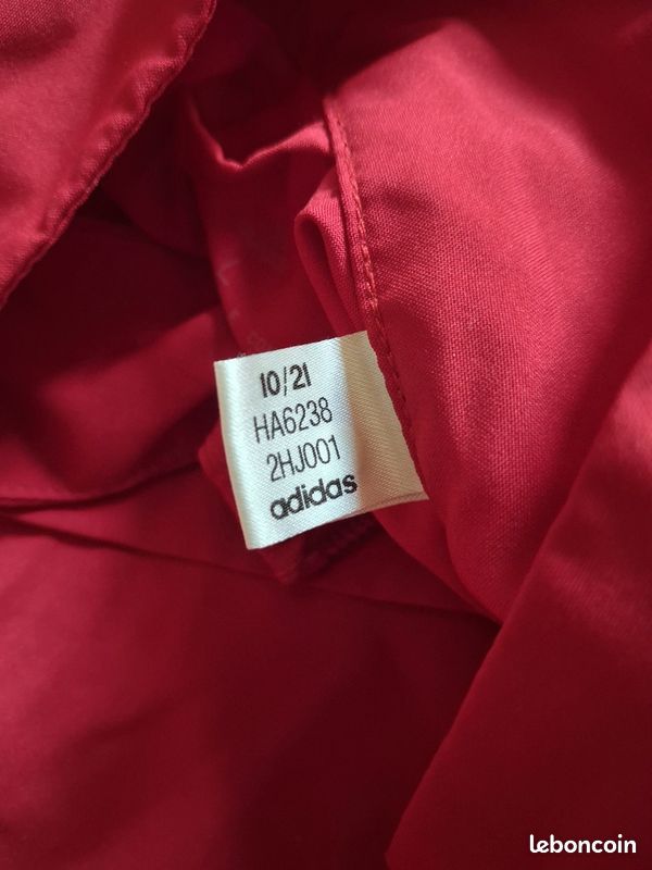 Veste de survêtement Adidas Aeroready Rouge & Blanc 2021 Streetwear Taille L (image 4)