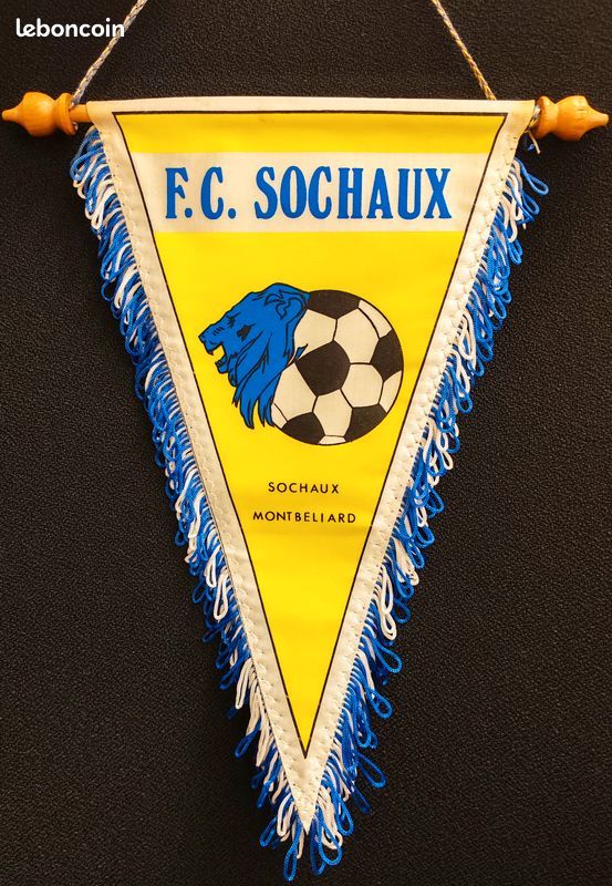 Fanion Vintage Football FC Sochaux Ancien Rétro Ligue 1 Ligue 2