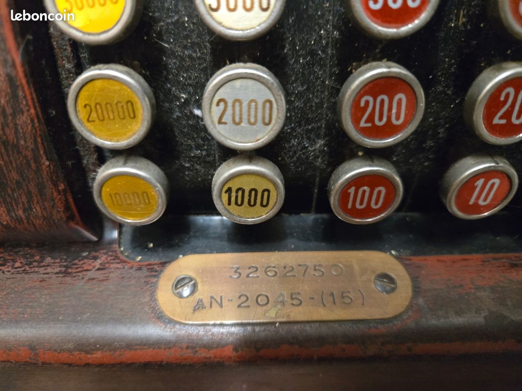 Ancienne Caisse Enregistreuse En Fonte - Déco Vintage Industrielle