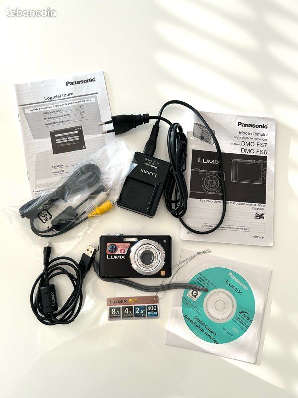 Panasonic Lumix DMC-XS1W, DMC-XS1WA CAMERA Donn es USB C ble de