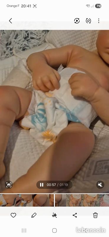 Silicone complet bébé reborn loulou 51 cm (image 14)