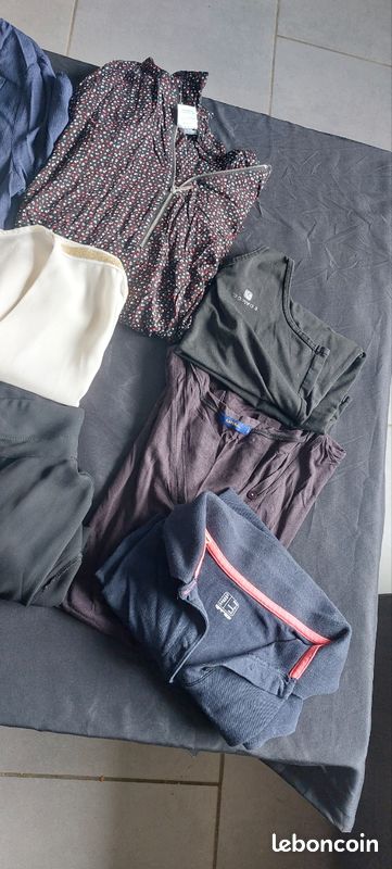 Lot vêtements femme haut veste top chemises L 40 (image 4)