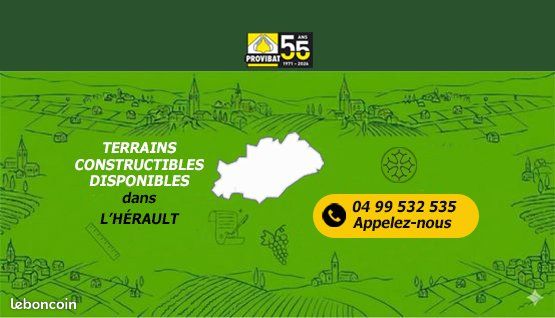 Terrain 402 m² ENTRE-VIGNES