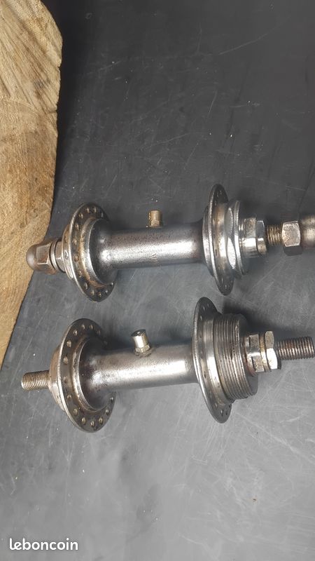 Paire Moyeu Graisseur laiton +Roue Libre 20T LIBERIA Ancien Velo 1920 Ancetre - Équipements vélos
