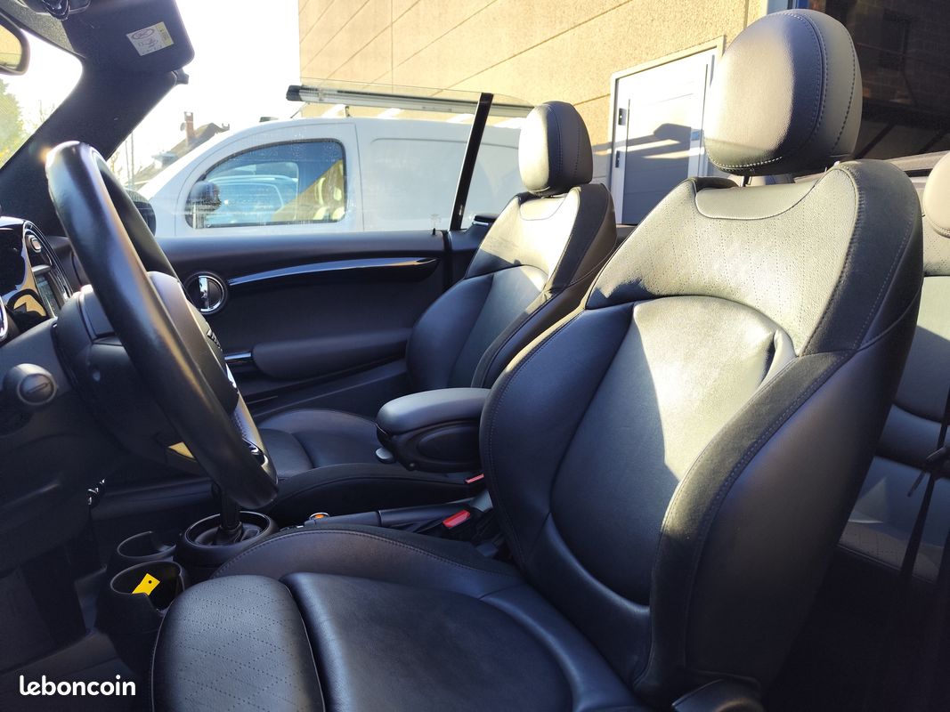 Mini Cooper Cabrio F57 136ch BVA7 1er main, Garantie 12 mois Aide au stationnement avt arr, Bluetooth, Feux LED, GPS, Limiteur régulateur de vitesse, Sièges chauffant ... (image 5)