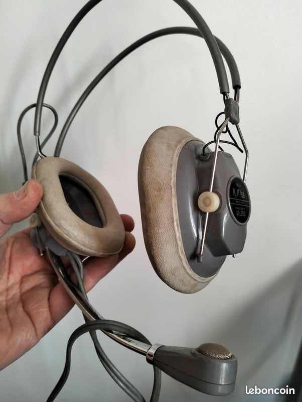 Casque-micro Vintage Wollensak 3M A-0529 – Fabrication Japonaise, état Fonctionnel