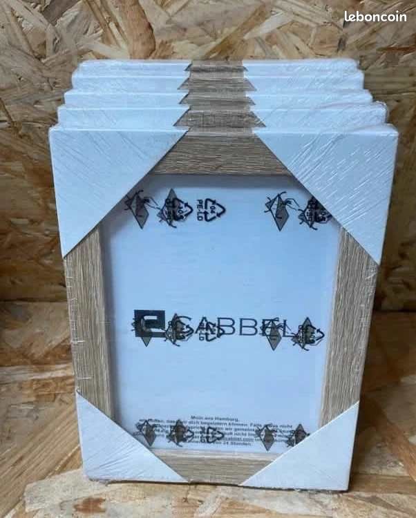 Lot de 5 Cadres Photo 13x18 MDF Cadre en Bois avec Verre Acrylique incassable - Chêne - Neuf (image 1)