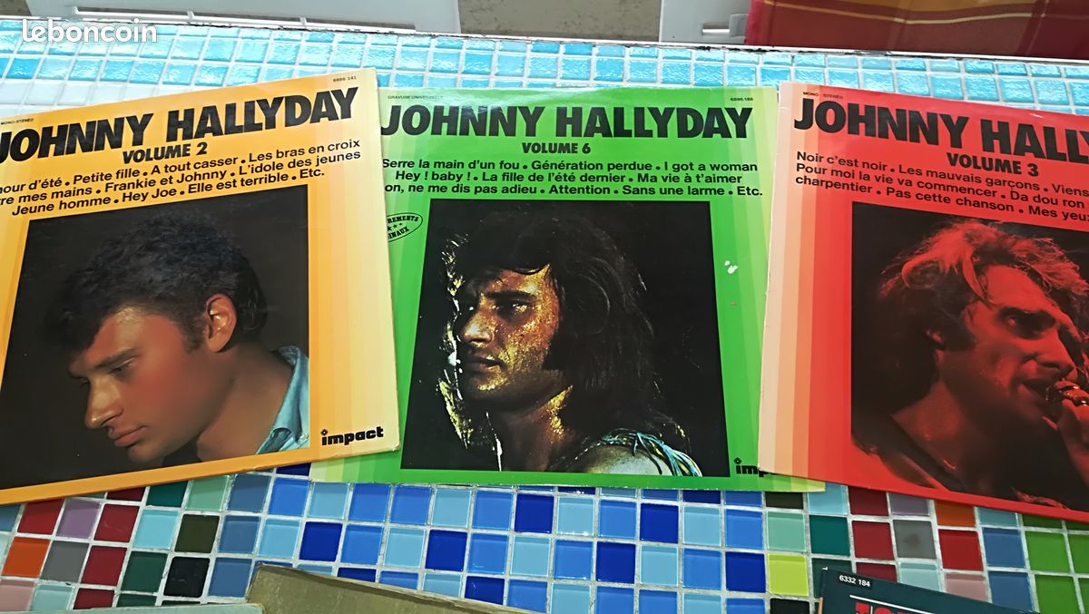 6 disques d JONNY HALLYDAY (image 2)