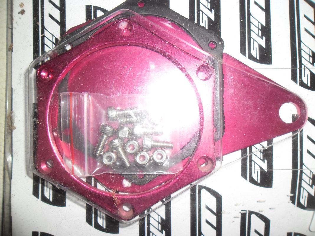 Porte vignette assurance moto etanche en aluminium rouge - Équipement moto