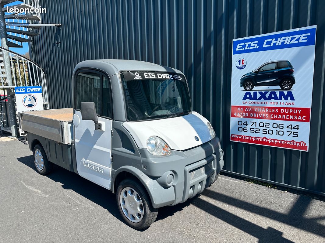 Camion aixam d-truck 70-80km/h 1iere main chez ets chaize des 16 ans avec permis b1 livraison a domicile dans toute la france (image 1)