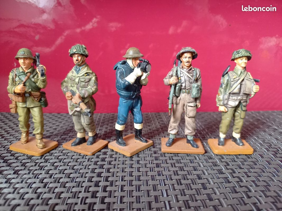 Lot De 5 Soldats En Plomb Del Prado – Très Bon état – Collection
