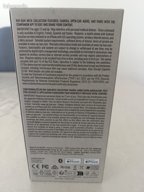 Ray-Ban RW4012 Wayfarer – Neuf en boîte scellée 📦 (image 5)