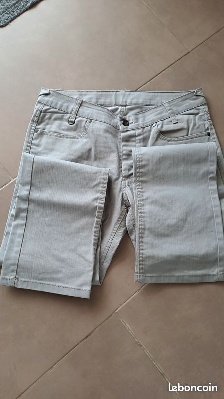Jean Homme Zara tbe T42 gris (image 2)