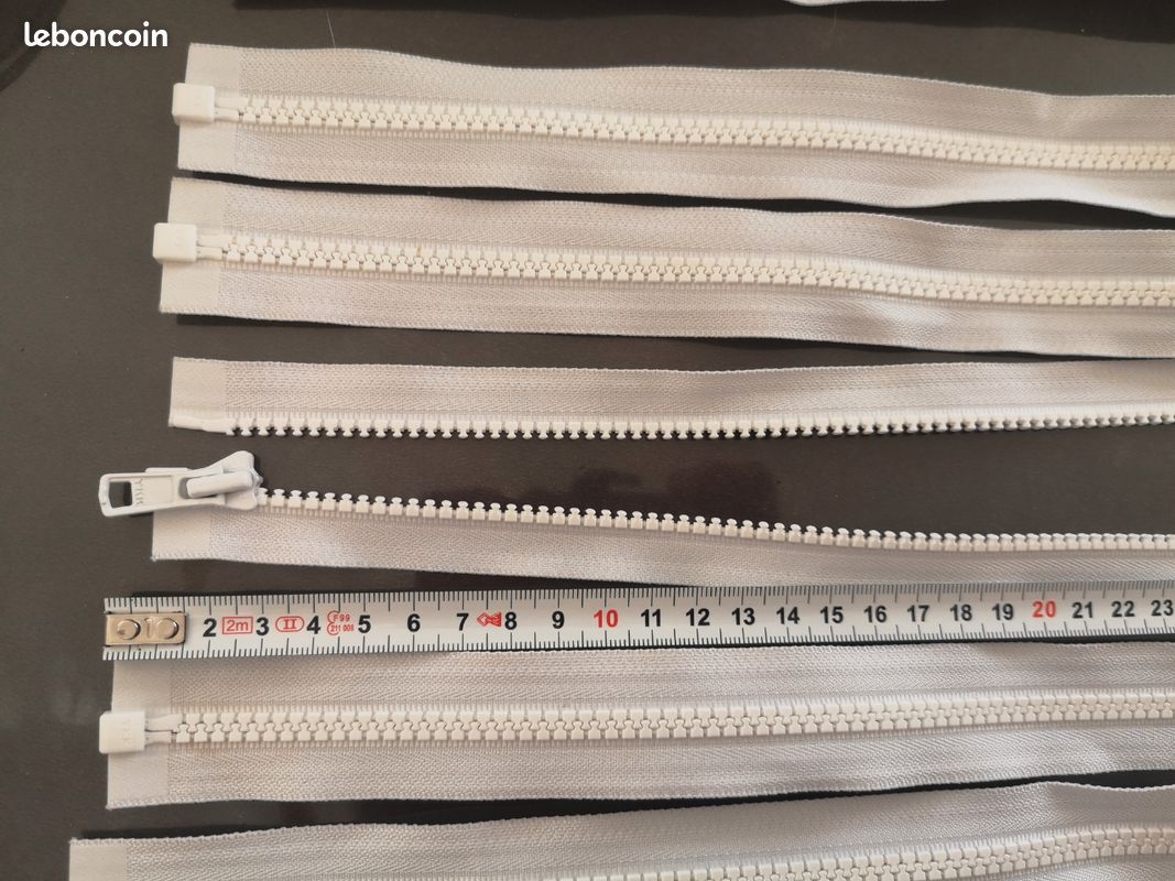 Lot de 20 fermetures blanches séparables (image 2)