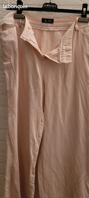 Pantalon court lin rose SINEQUANONE Taille M TBE Vêtements