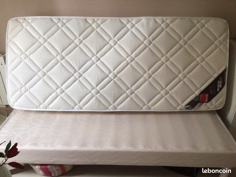 Matelas Epeda 80x190 et Sommier latte 80x190 (image 4)