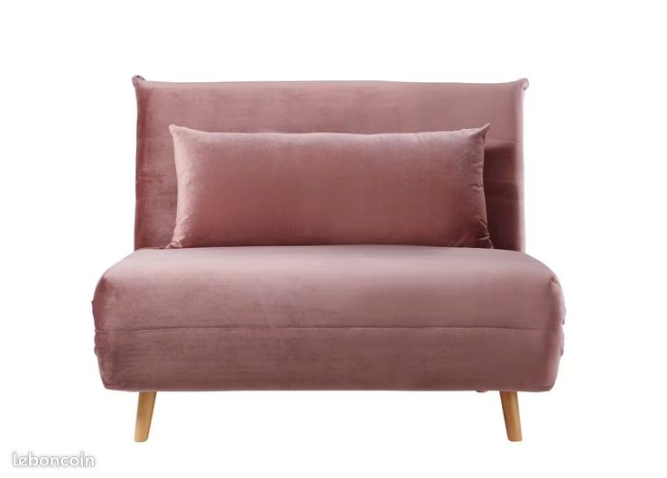 Sofas rose velours (image 1)