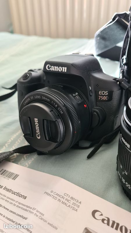Appareil photo reflex Canon EOS 750D Objectif pour Reflex CANON