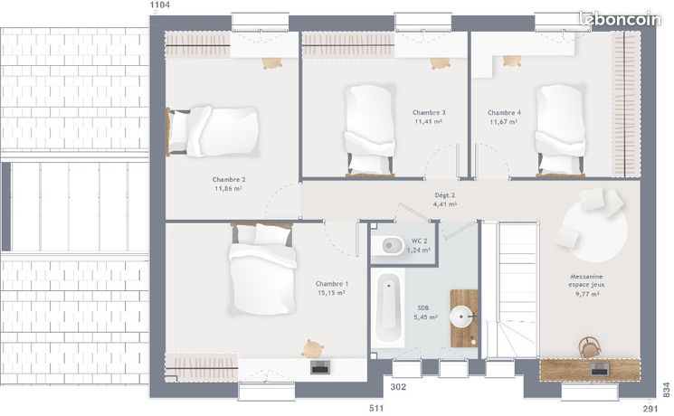 Maison a louer ermont - 8 pièce(s) - 140 m2 - Surfyn