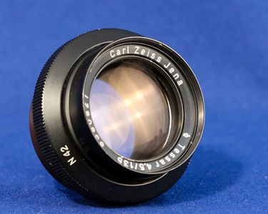 Objektiv lens Tessar 6,3/135 Carl Zeiss Jena 36 mm für Plattenkamera | Australia