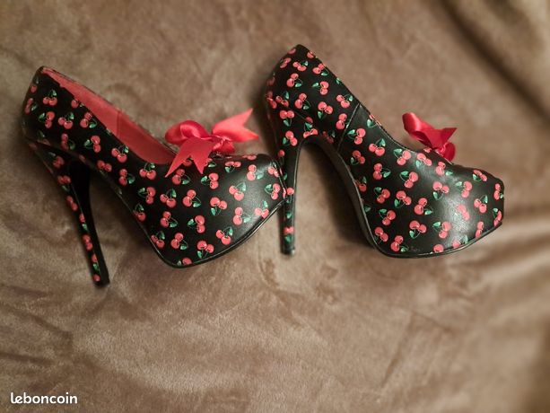 Chaussure Pin Talon Pin Up Chaussures Pin Up Couture Beige