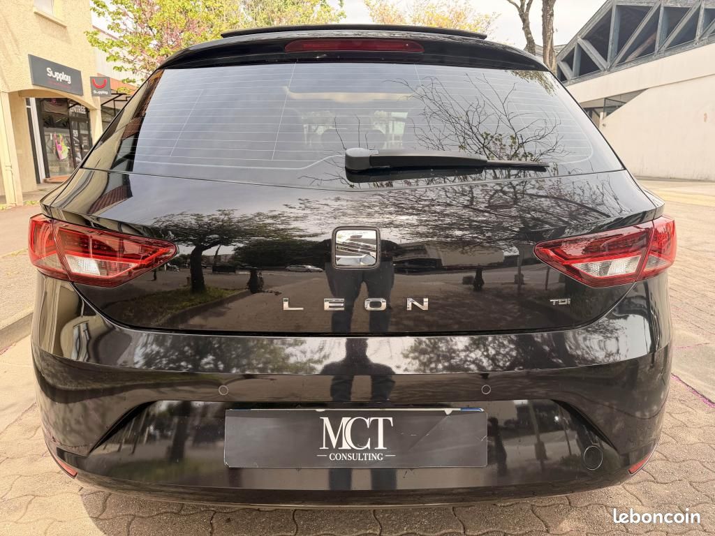 SEAT LEON 1.6 TDI 105ch CR Style / Toit Ouvrant - Distribution OK (image 4)