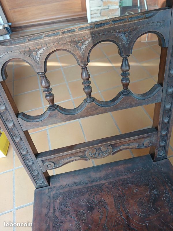 Chaise type renaissance espagnole (image 5)
