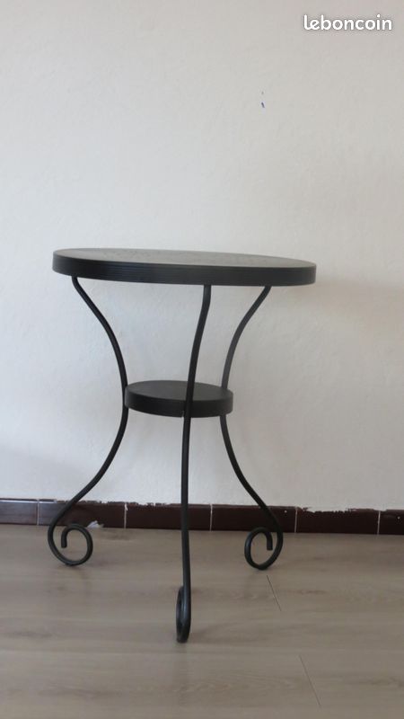 URGENT Vends Table de chevet brun noir IKEA NORESUND (image 2)