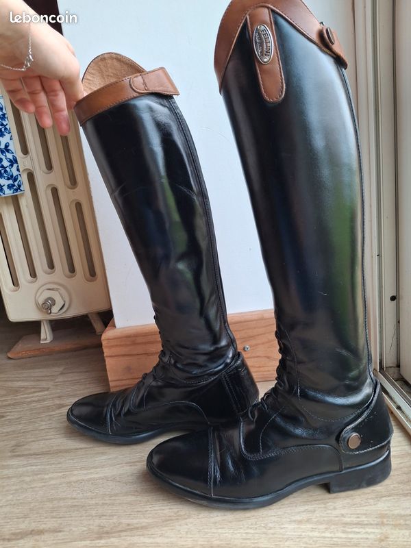 Bottes D'équitation Fellini En Cuir Noir Pour Femme - Taille 41