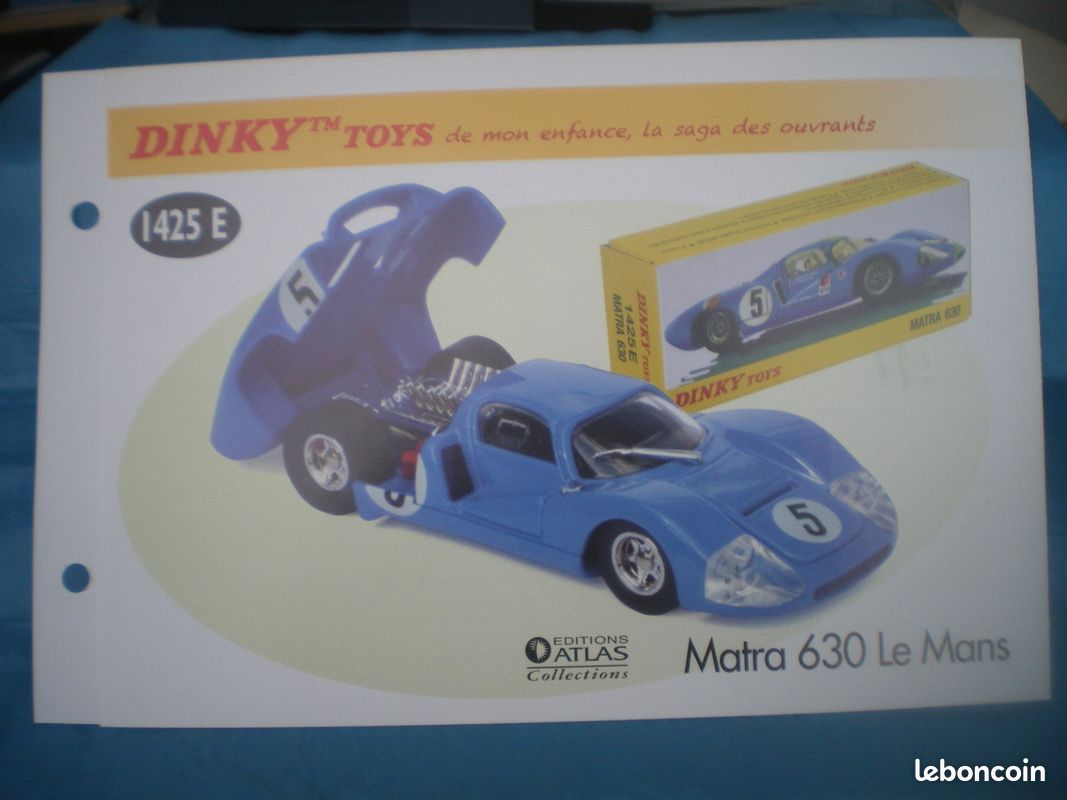 DT29 Voiture 1/43 réédition DINKY TOYS Atlas : MATRA 630 #5 1425E – Jumajo
