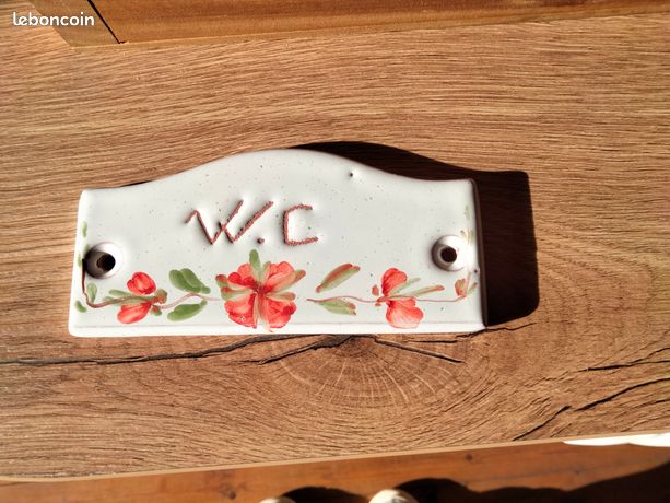 Signalétique porte intérieure en porcelaine de 12x8mm, CHAMBRE ADULTE