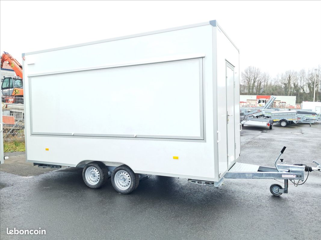 Remorque MAGASIN 2 essieux SNACK, MARCHE, FOOD TRUCK en STOCK 23 (image 4)