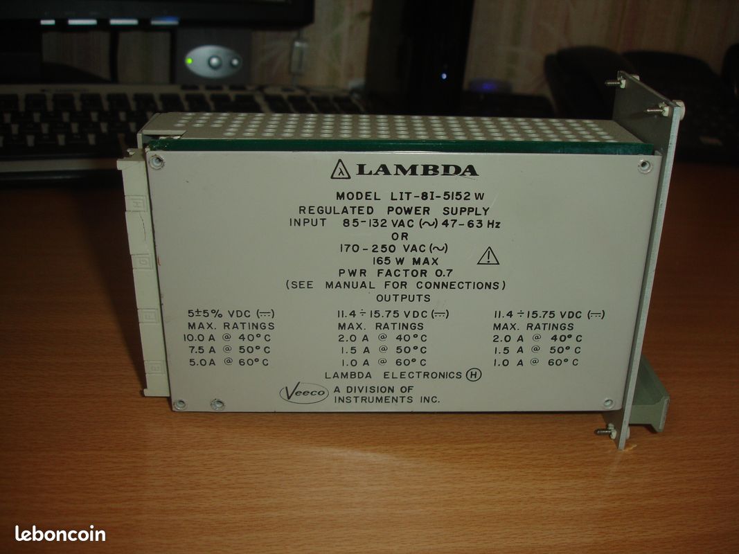 3 alimentations secteur LAMBDA sorties 5V/15V/15V ou 28V ou 20V (image 3)