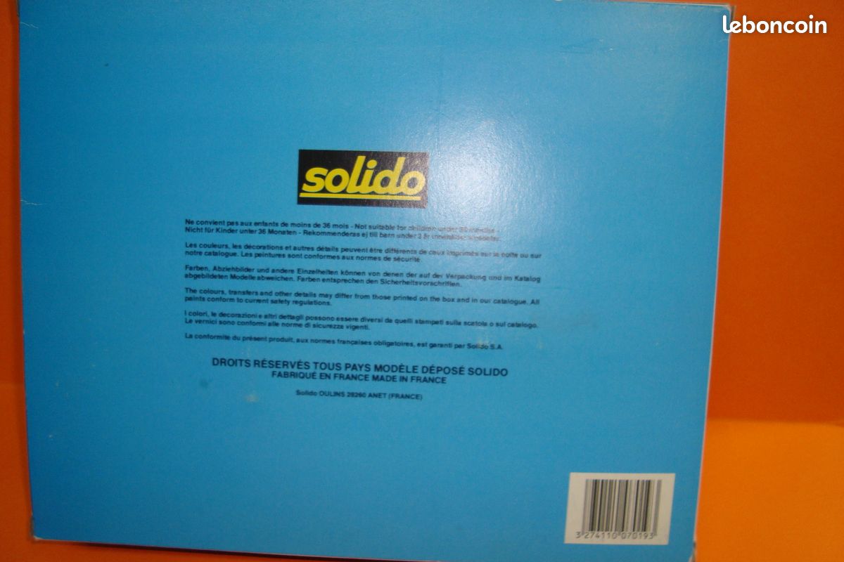 Solido Set Ref 7019 Intervention Set Peugeot Citroën
