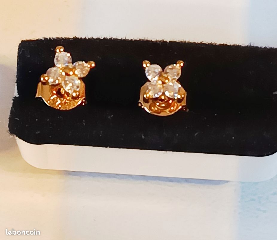 Boucles D'oreilles LÖB En Argent 925 Rhodié - Strass Diamant 6 Mm, Blanc - Paire Complète, Qualité Allemande