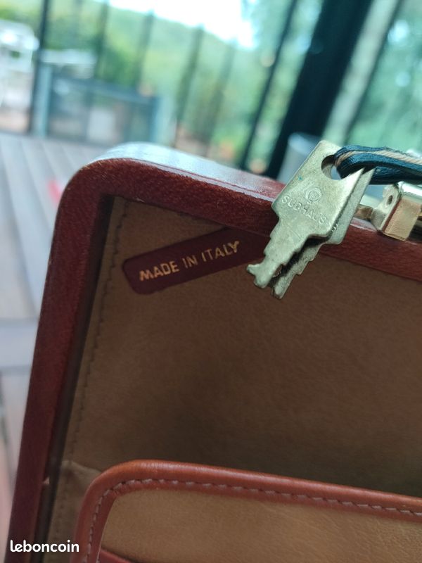 Attaché case vintage cuir (image 4)