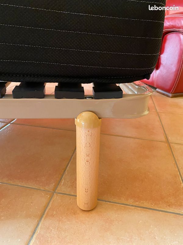 Lit 1 place : sommier + pieds + matelas (image 5)