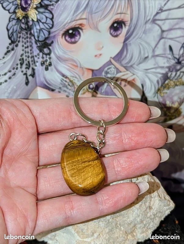 Porte-clés Zodiaque Chinois Tigre En Or 24 Carats 9999 - Doré - Neuf Avec étiquette
