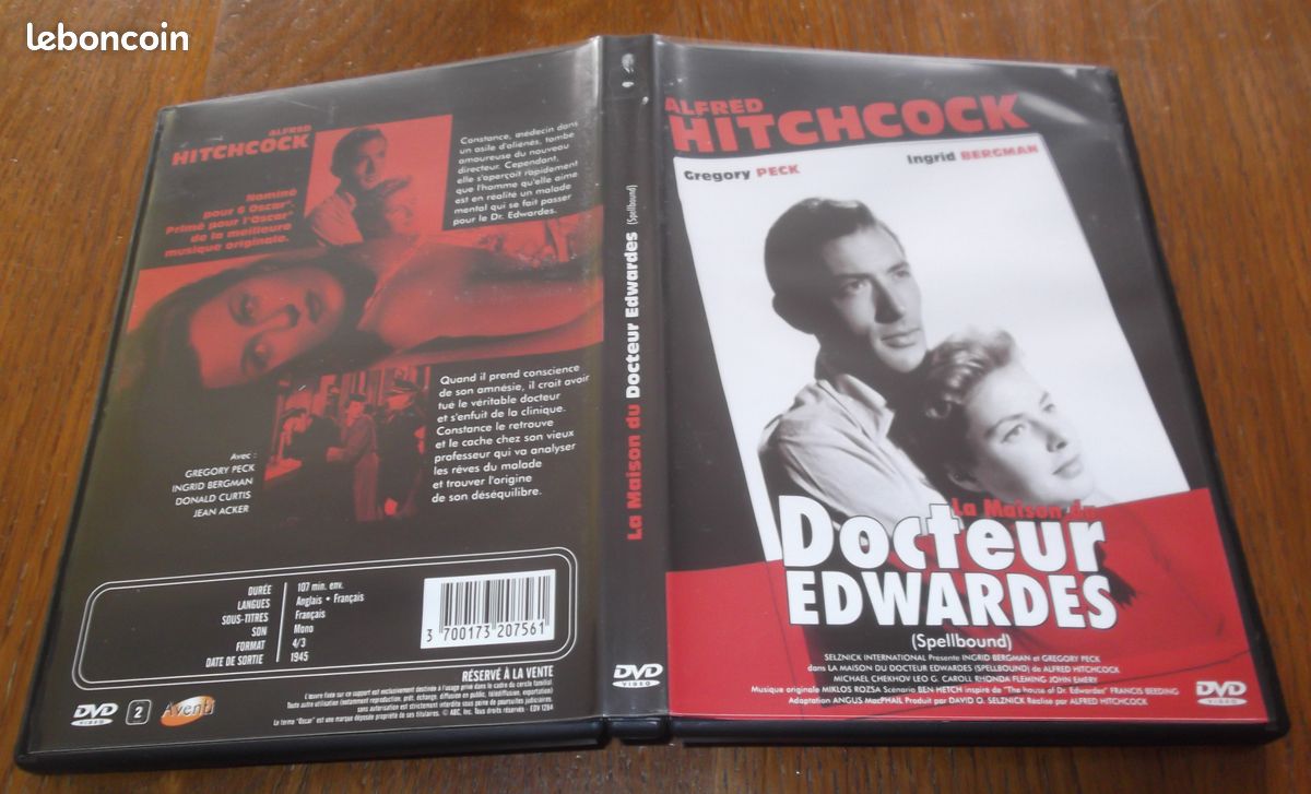 Film DVD Alfred Hitchcock La maison du docteur Edwardes 1945 NEUF (image 1)