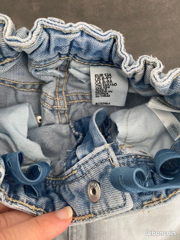 Jupe en jeans h&m 8/9 ans (image 4)