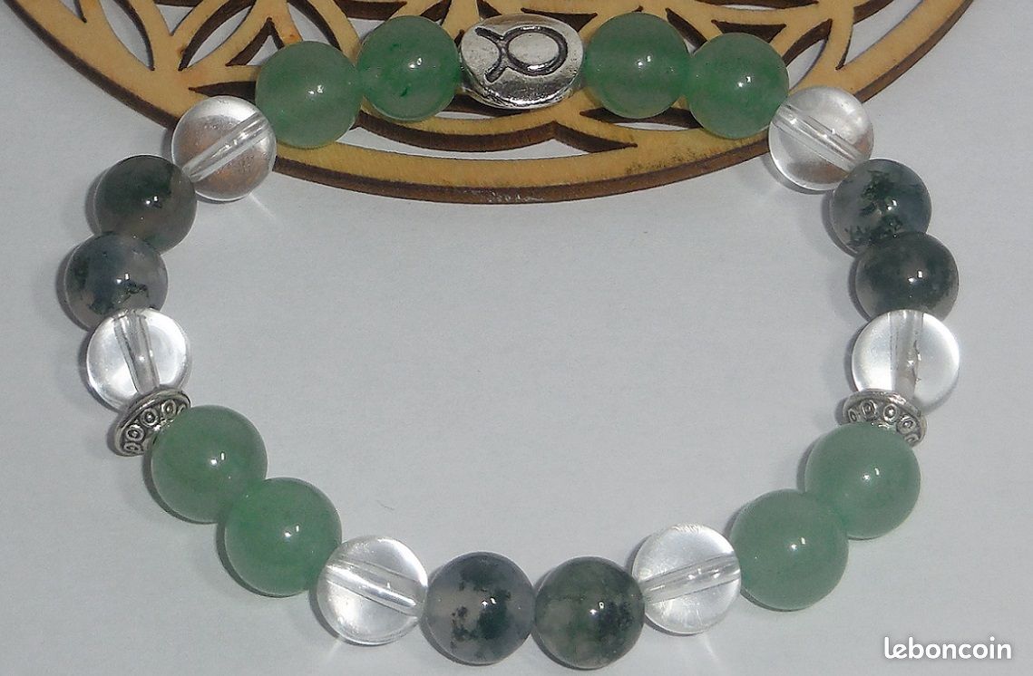 Bracelet Zodiaque Taureau en pierres naturelles (image 2)