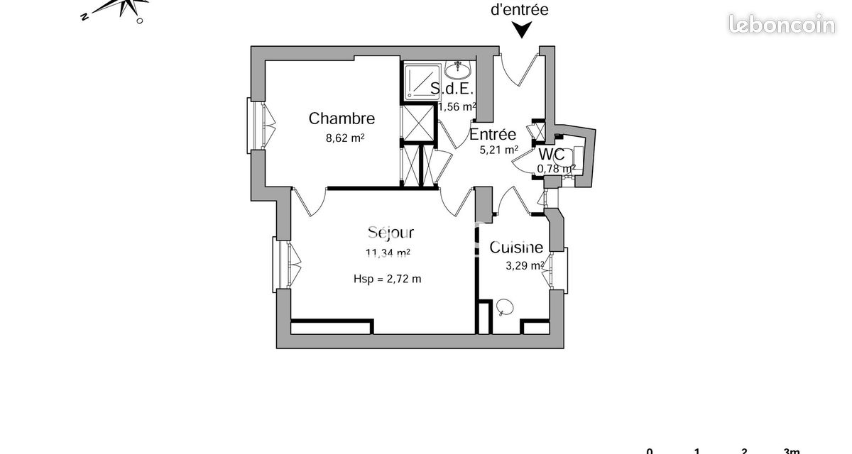 Appartement 2 pièces 31 m² · à Levallois-Perret · 31 m² · 971 €/mois