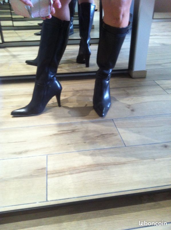 Bottes en cuir noires (image 3)