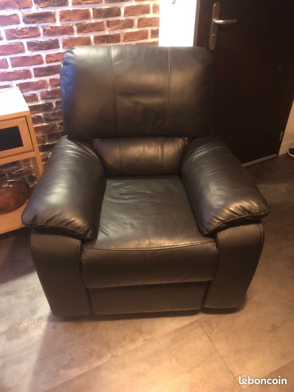 Fauteuil relax cuir (image 1)