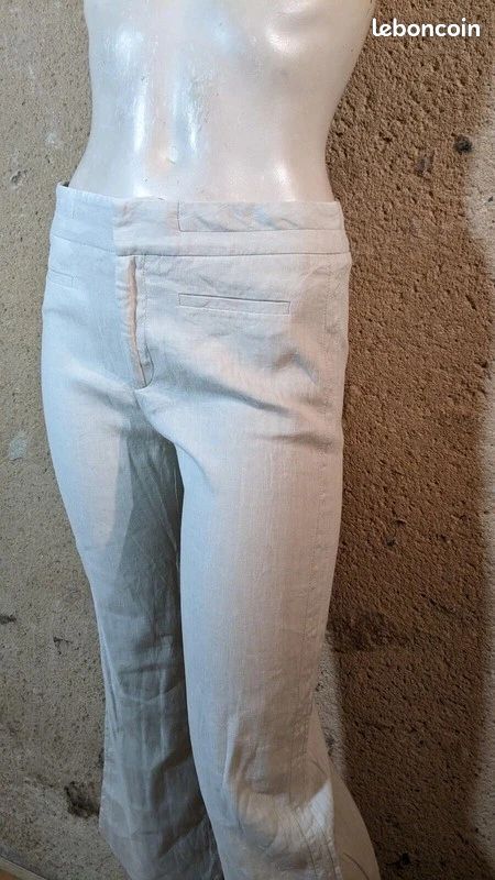 Pantalon Femme Comptoir Des Cotonniers Taille 36 - Couleur Rose - Occasion Très Bon état