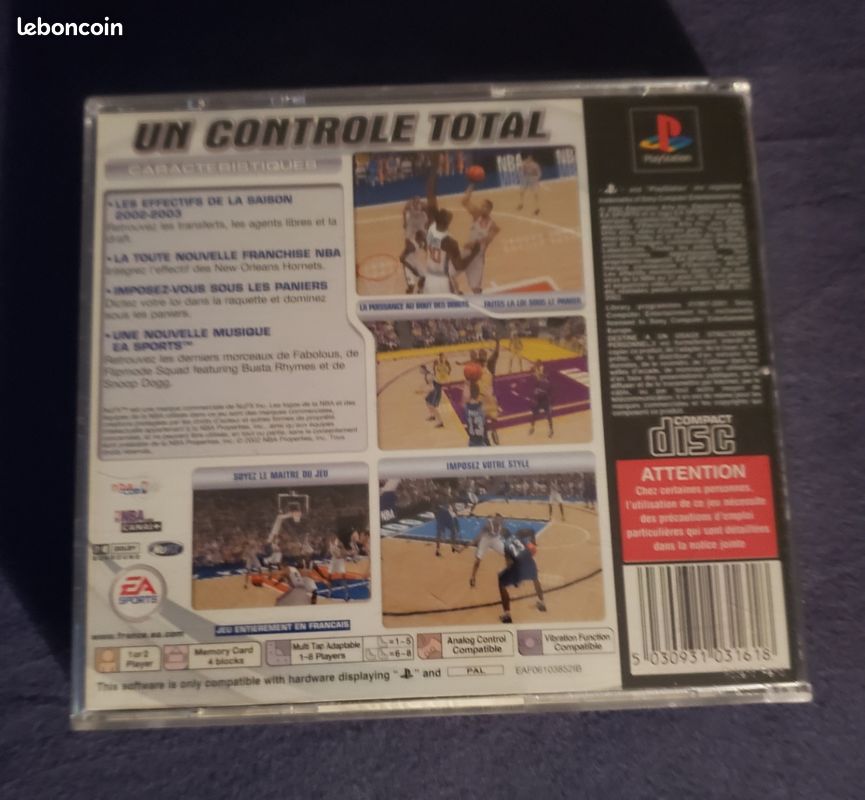 Jeu PS1 NBA live 2003 Jeux vidéo
