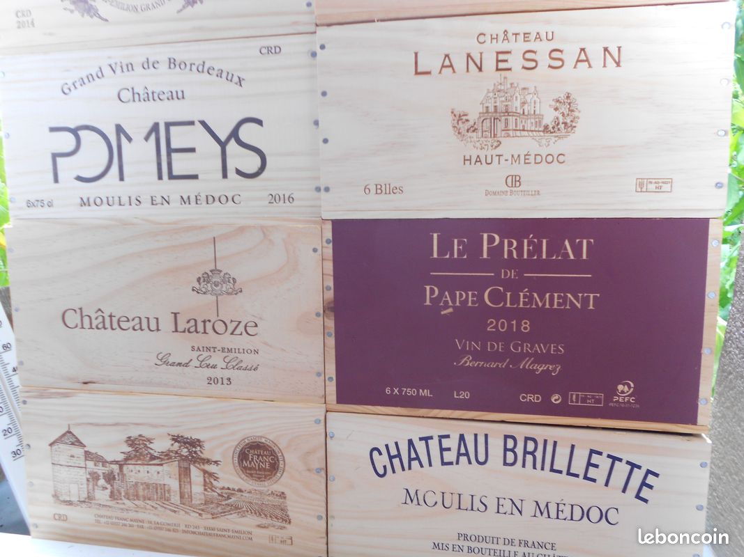 Caisses à vin, en bois - NEUVES - 8 euros pièce 0604409154 (image 5)