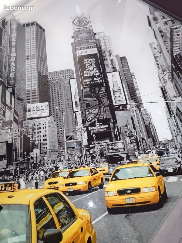 ✅ Bureau verre trempé Taxi jaune new-yorkais nickel 👌 (image 8)
